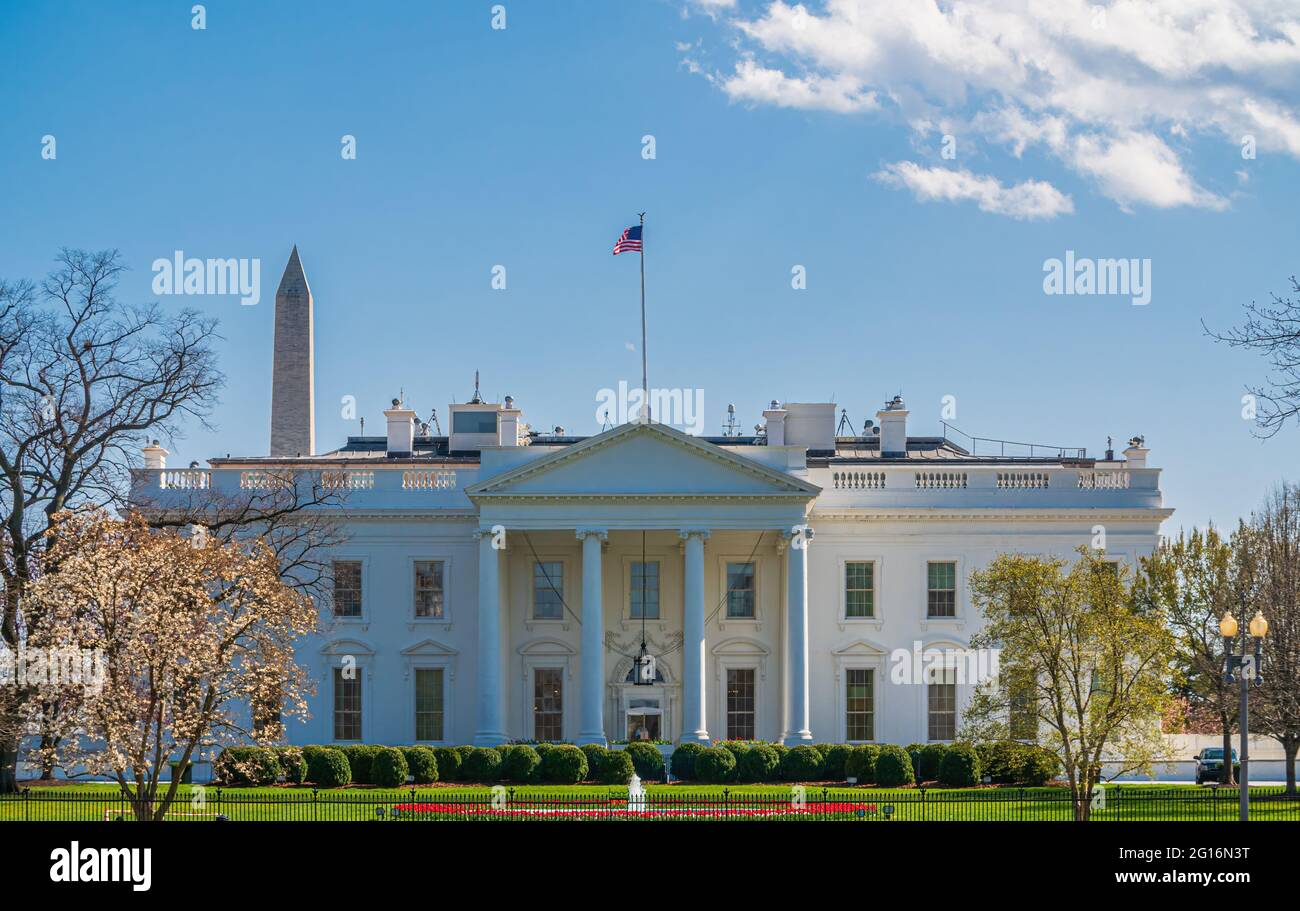 The White House building north lawn Washington DC, United States of America Stock Photo Alamy