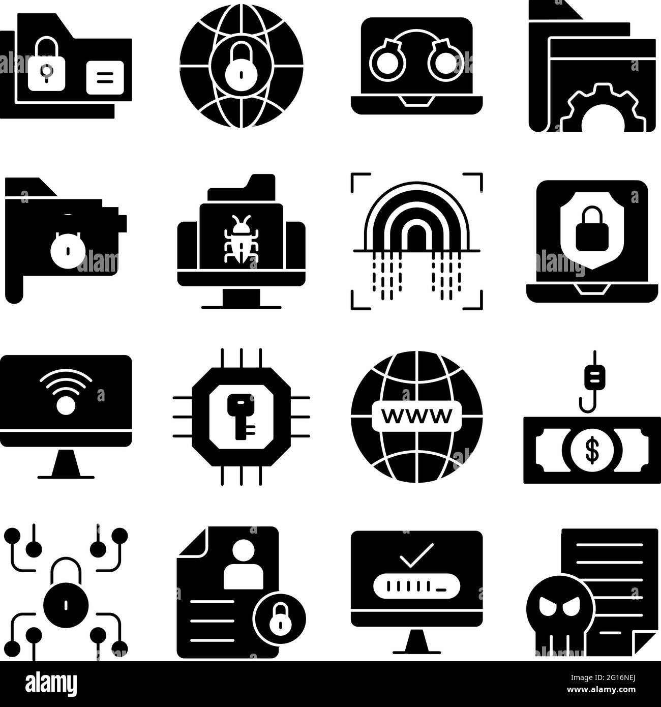 Pack of Protection Linear Icons Stock Vector Image & Art - Alamy