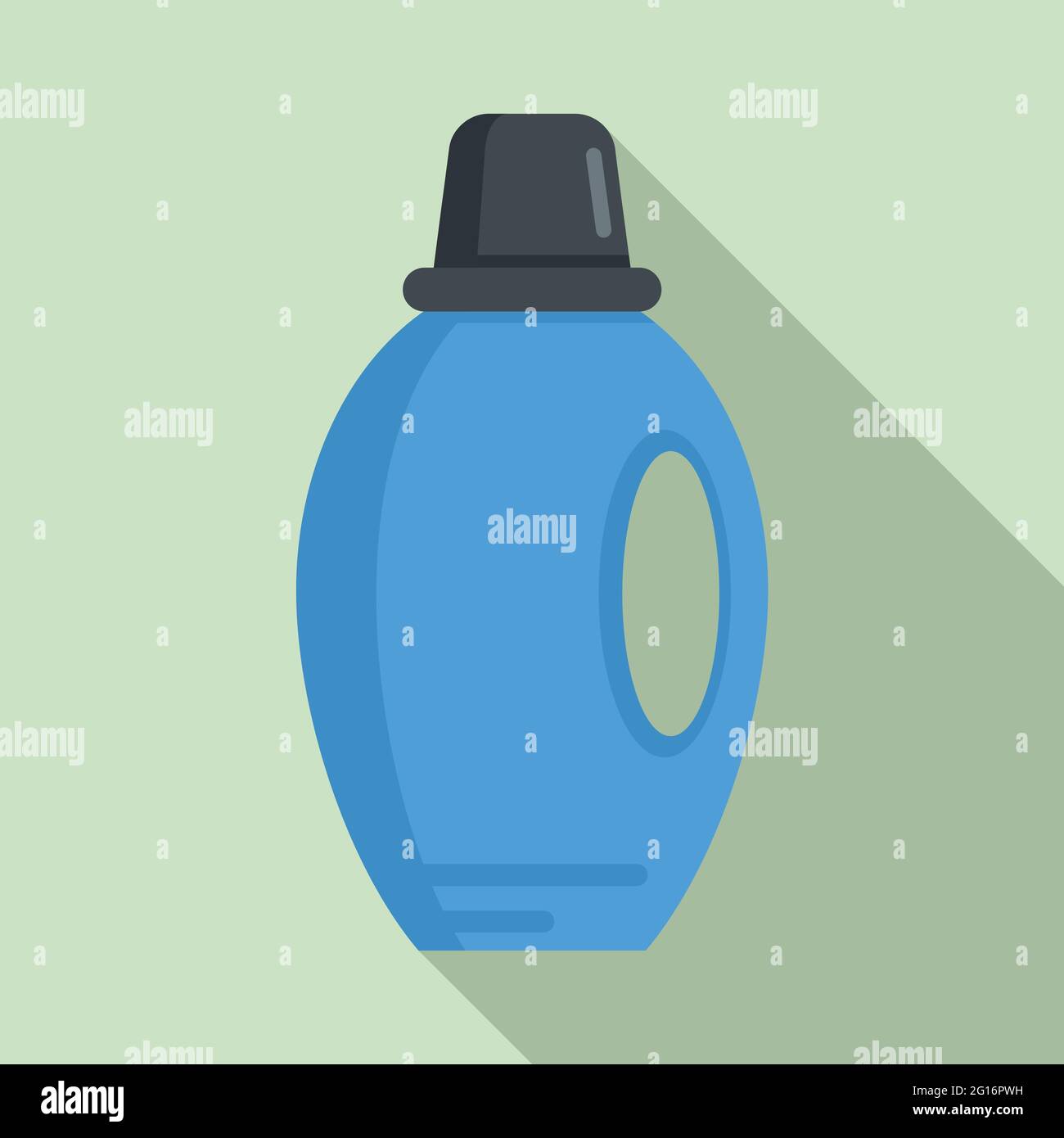 Softener detergent icon, flat style Stock Vector