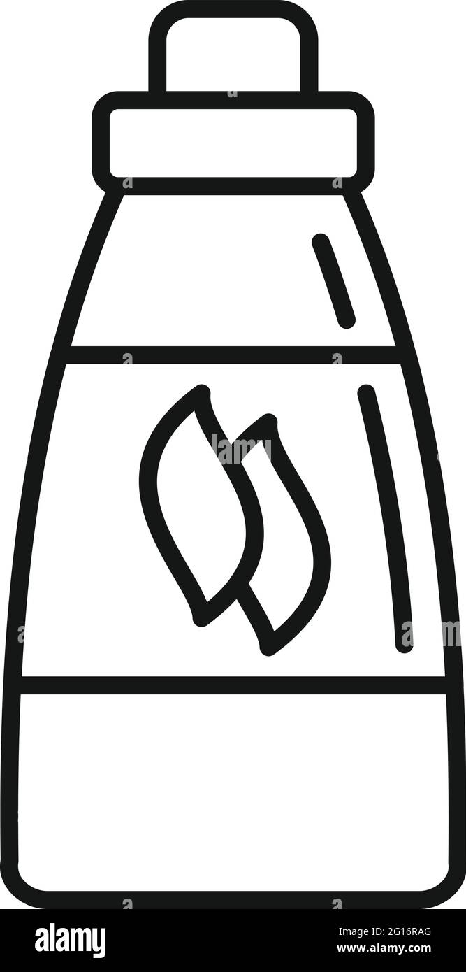 Softener laundry icon, outline style Stock Vector