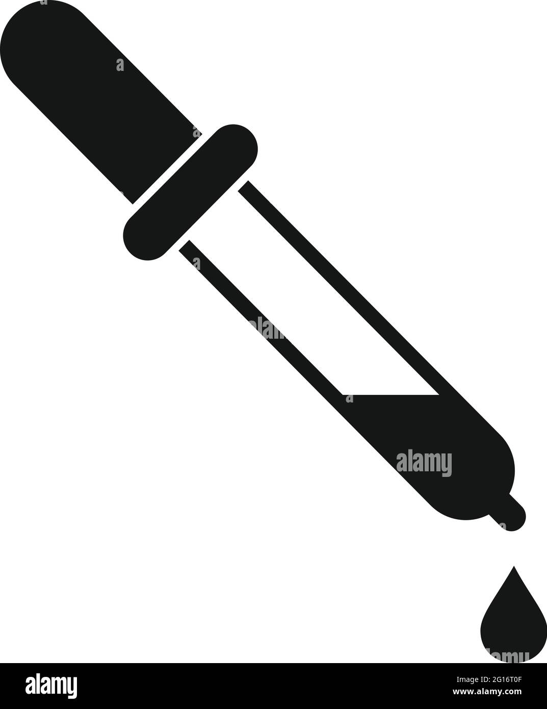 Essential oils bio drop icon, simple style Stock Vector