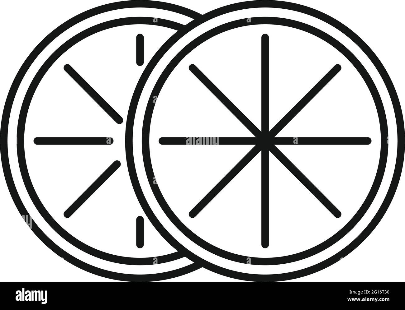 Essential oils citrus icon, outline style Stock Vector