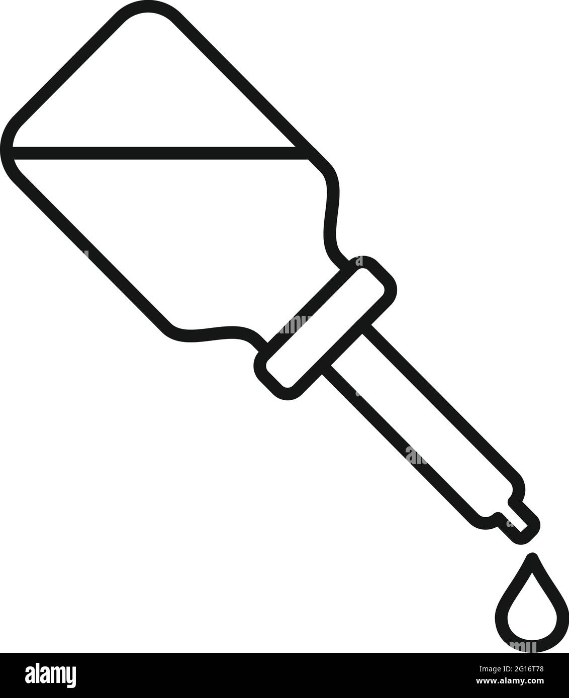 Essential oils spa dropper icon, outline style Stock Vector