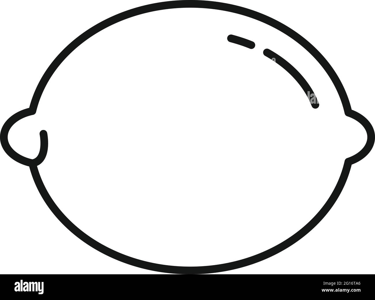 Essential oils lemon icon, outline style Stock Vector