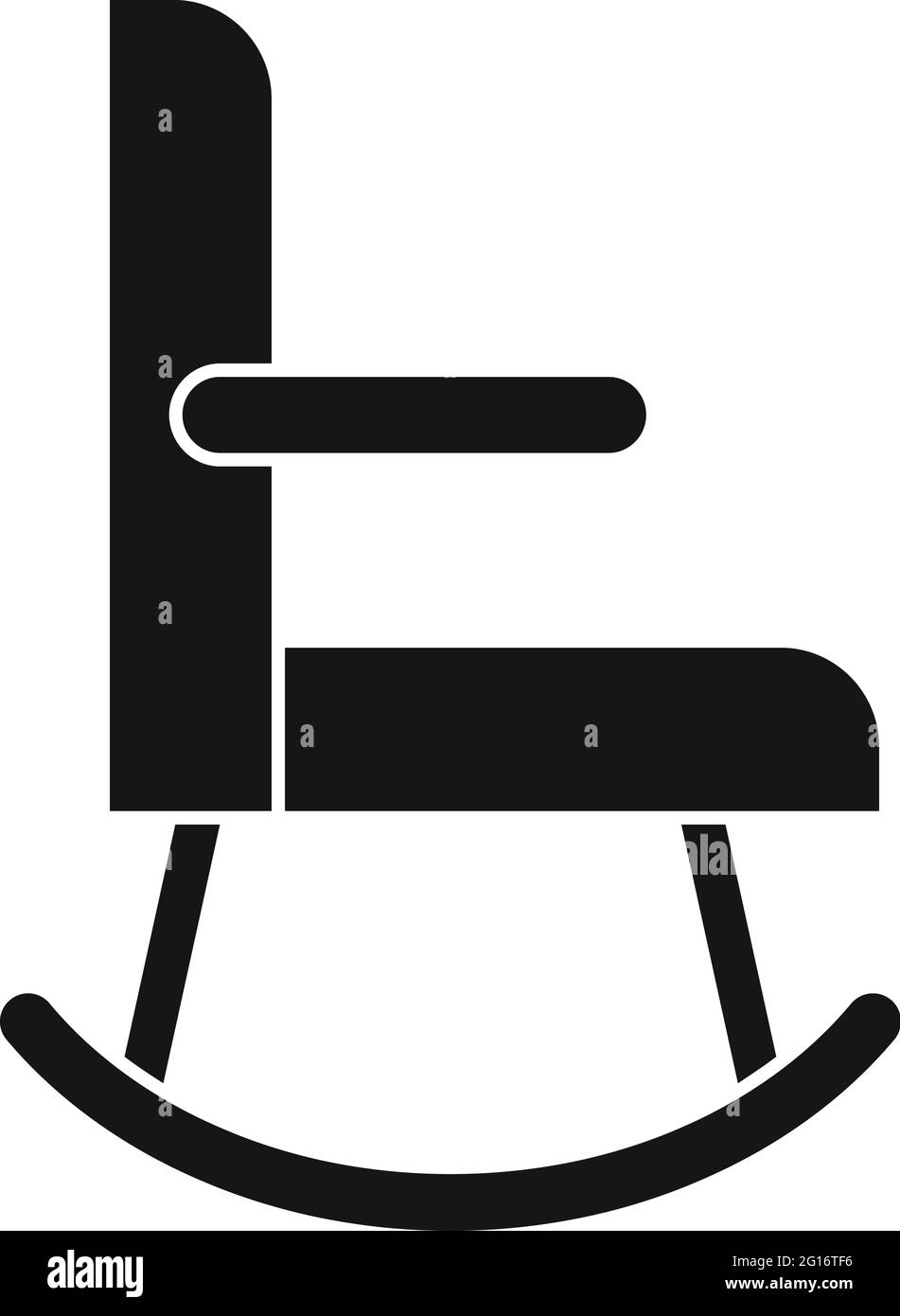 Rocking chair icon, simple style Stock Vector Image & Art Alamy