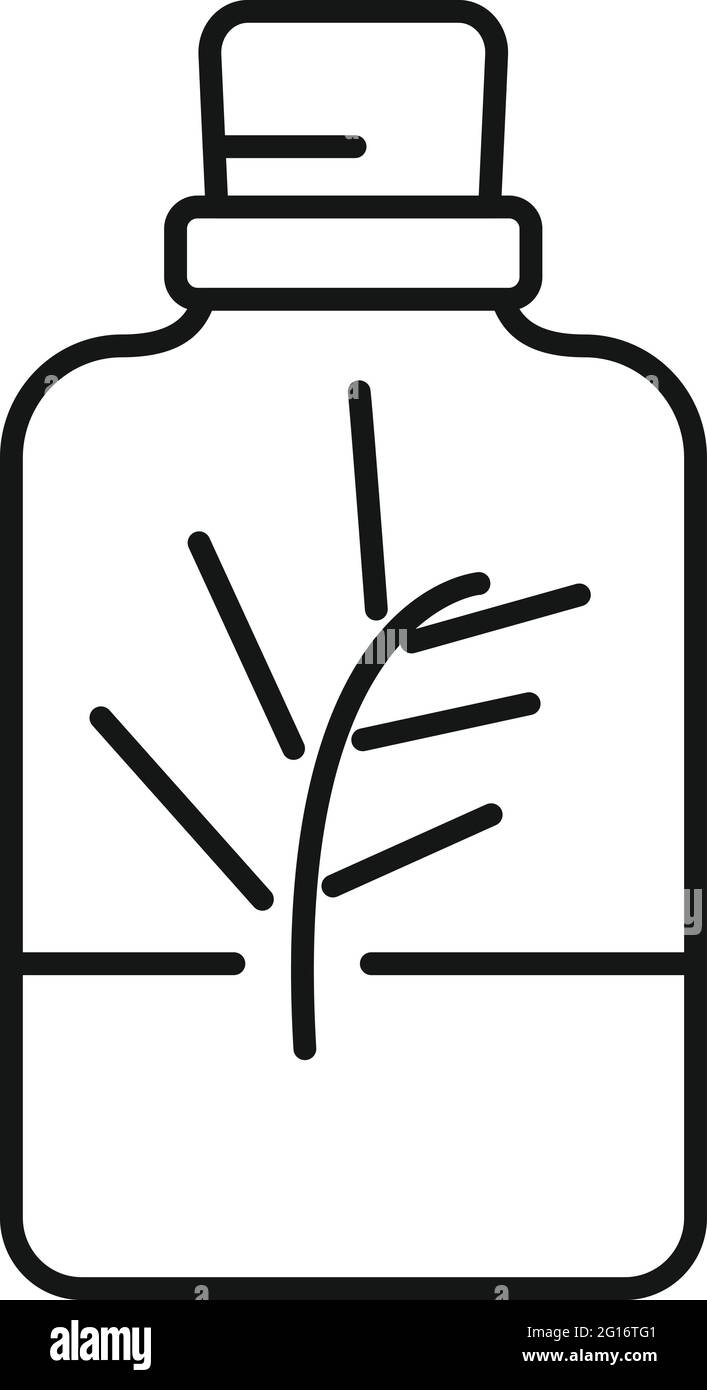 Essential oils perfume icon, outline style Stock Vector