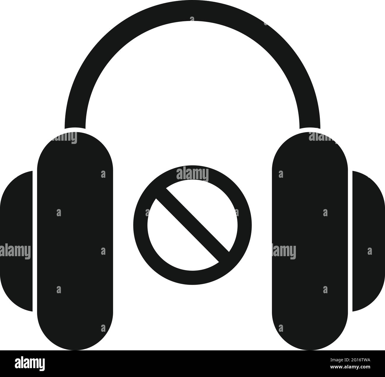 No sound headphones icon, simple style Stock Vector Image & Art Alamy