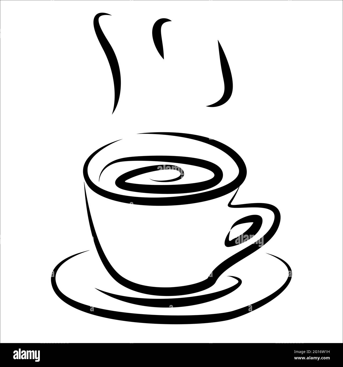 Learn how to draw a cup of coffee drawing - EASY TO DRAW EVERYTHING