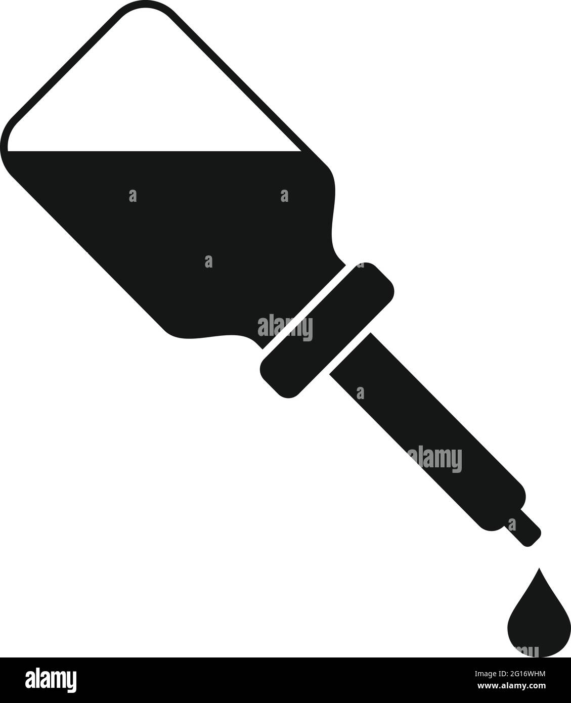 Essential oils spa dropper icon, simple style Stock Vector