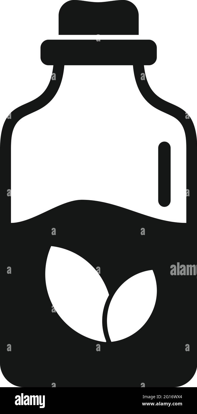 Essential oils pot icon, simple style Stock Vector