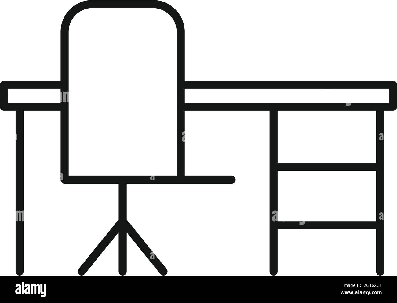 Home office desktop icon, outline style Stock Vector Image & Art Alamy