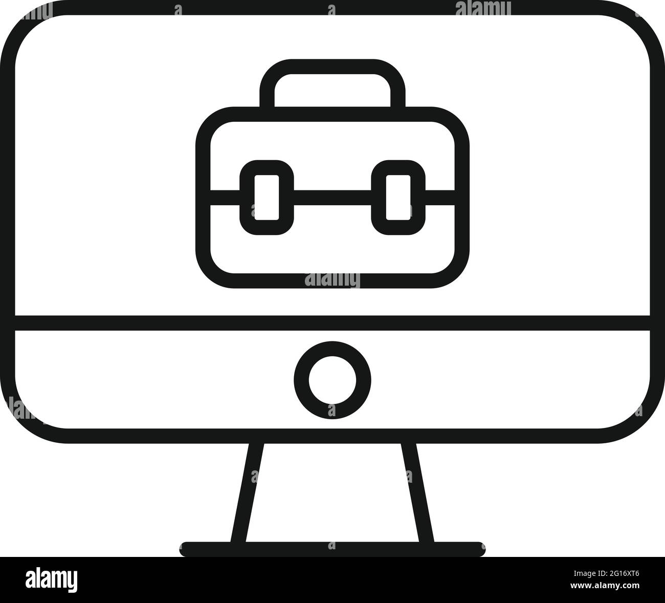 Home office business icon, outline style Stock Vector Image & Art - Alamy