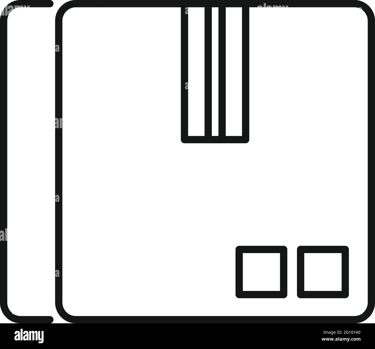 Parcel box icon, outline style Stock Vector Image & Art - Alamy