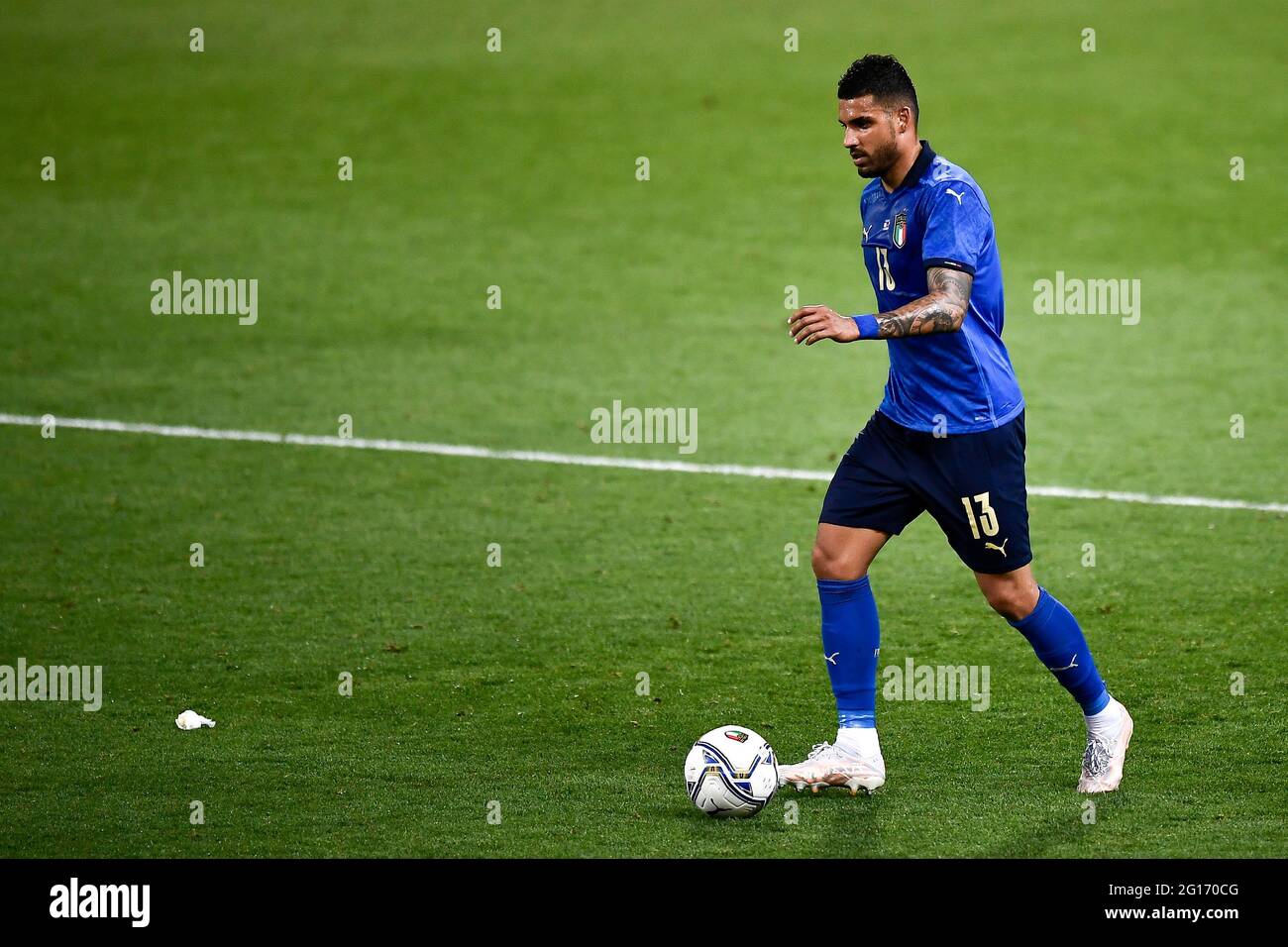 Bologna, Italy. 04 June 2021. Emerson Palmieri dos Santos of Italy in action during the international friendly match between Italy and Czech Republic. Italy won 4-0 over Czech Republic. Credit: Nicolò Campo/Alamy Live News Stock Photo