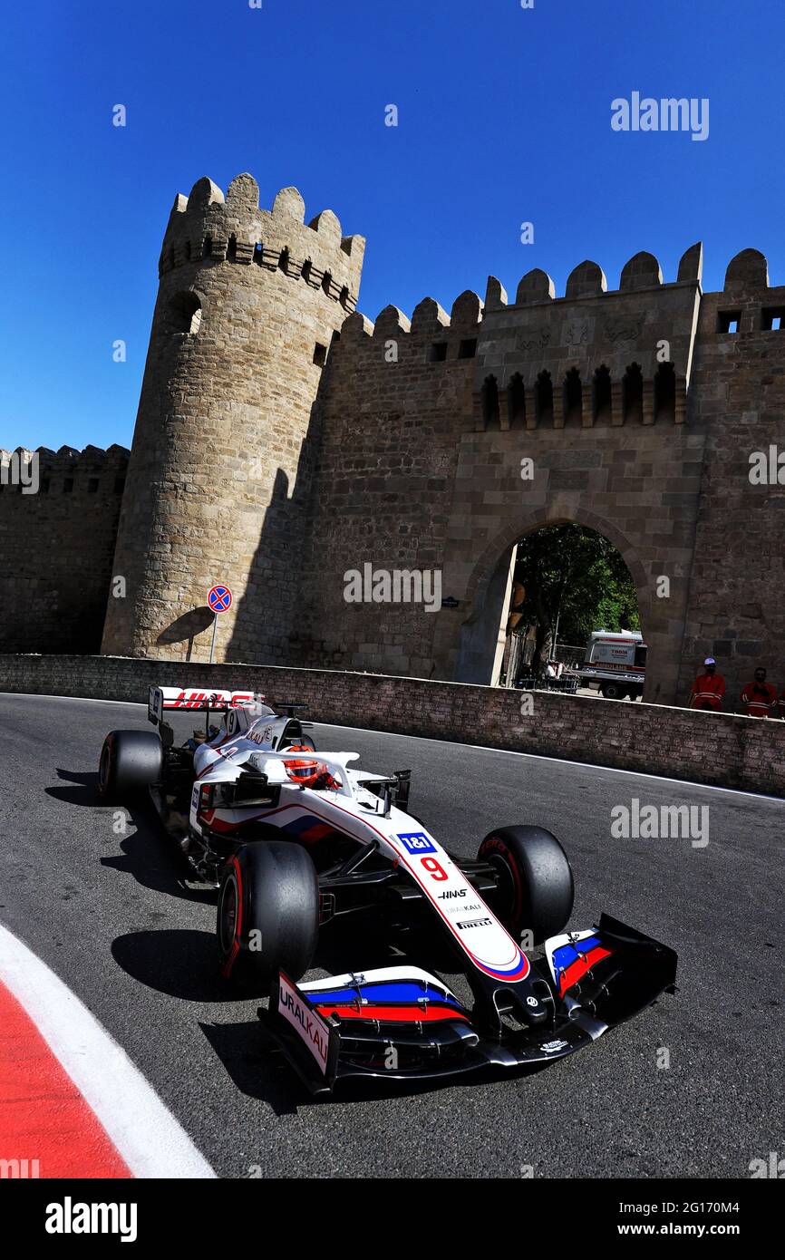 Baku, Azerbaijan. 05th June, 2021. Nikita Mazepin (RUS) Haas F1 Team VF-21. Azerbaijan Grand Prix, Saturday 6th June 2021
