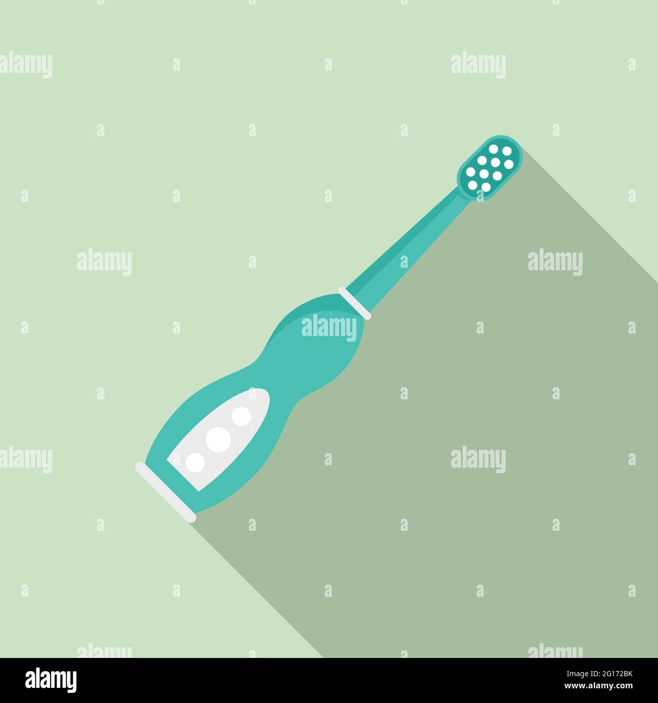 Electric toothbrush teeth icon, flat style Stock Vector Image & Art - Alamy