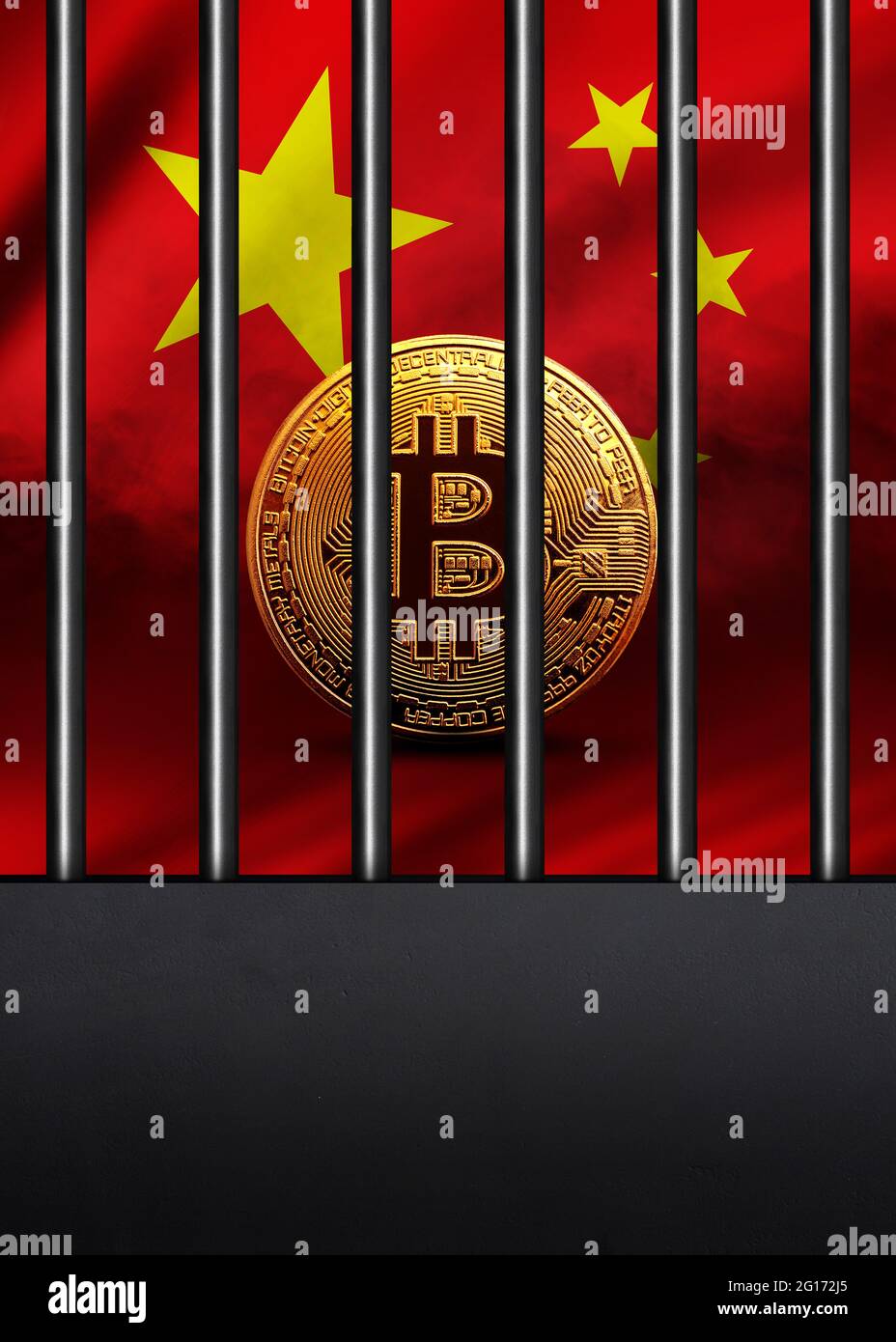 Chinese flag bitcoin hi-res stock photography and images - Alamy