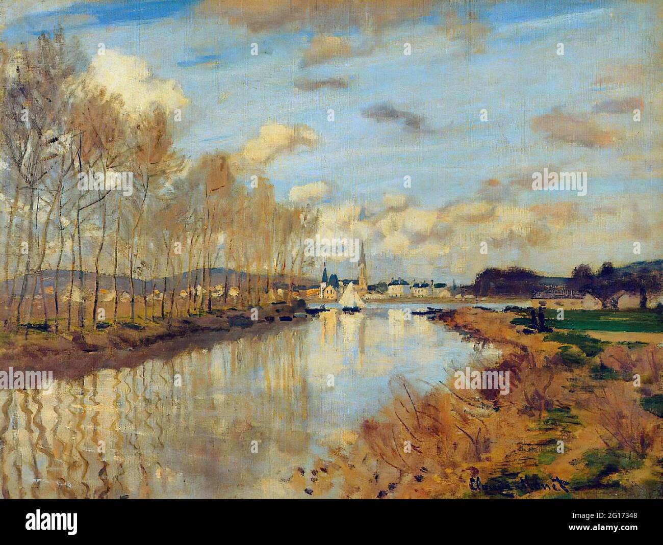 Claude Monet - Argenteuil Seen Small Arm Seine 1 1872 Stock Photo - Alamy