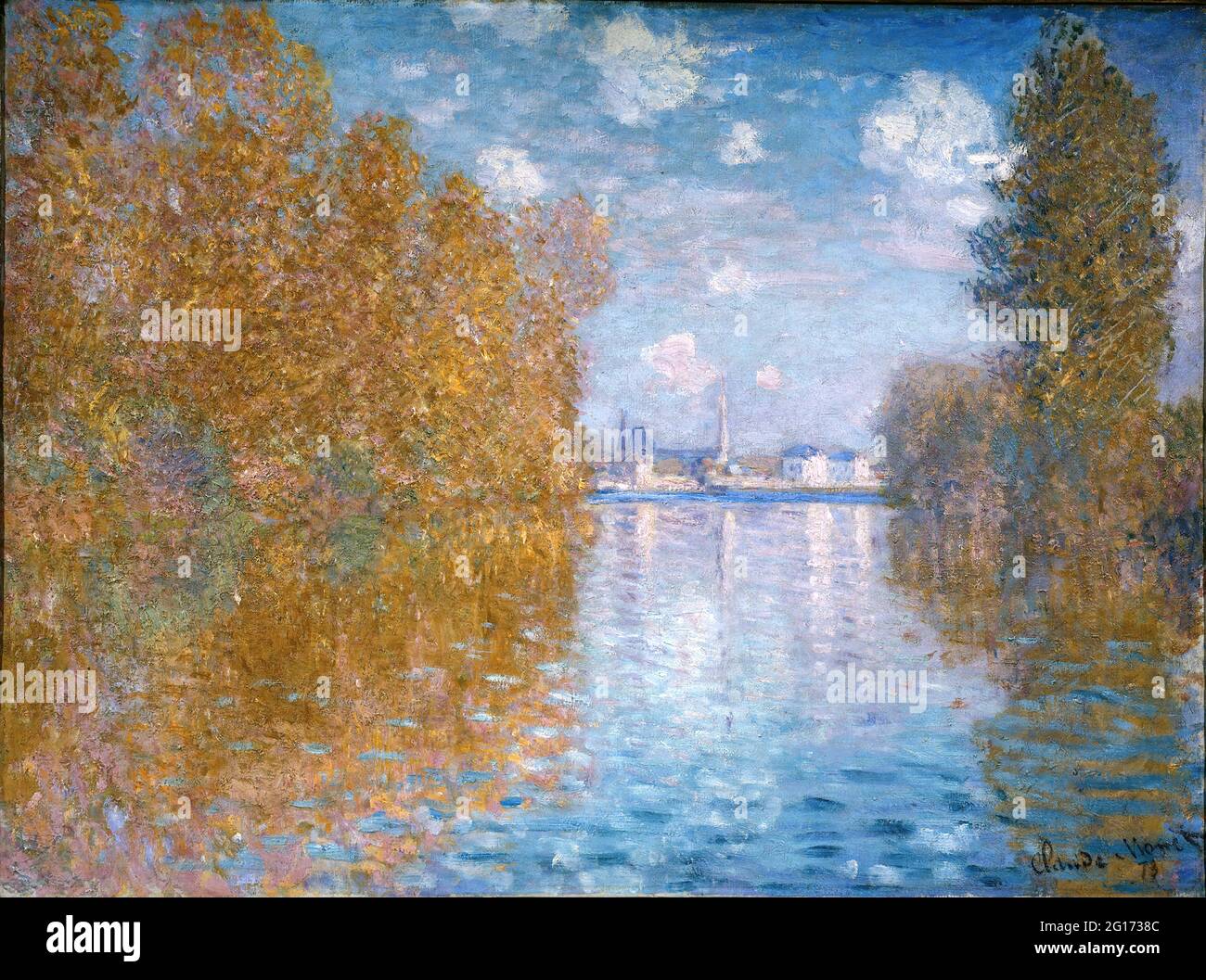 Claude Monet -  Autumn Effect at Argenteuil Stock Photo