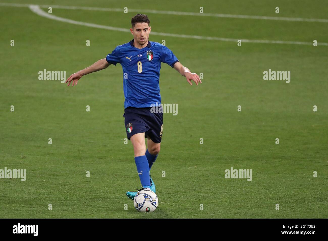 Bologna, Italy, 4th June 2021. Jorginho of Italy during the International Football Friendly match at Stadio Dall'Ara, Bologna. Picture credit should read: Jonathan Moscrop / Sportimage Stock Photo