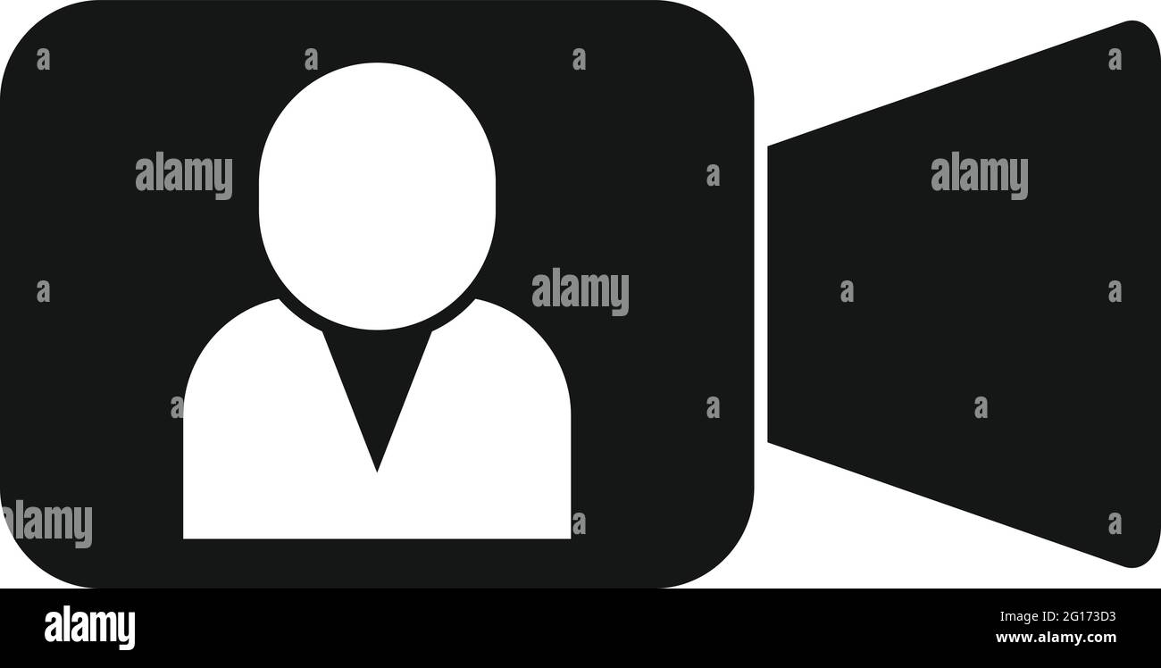 Camera video call icon, simple style Stock Vector Image & Art Alamy