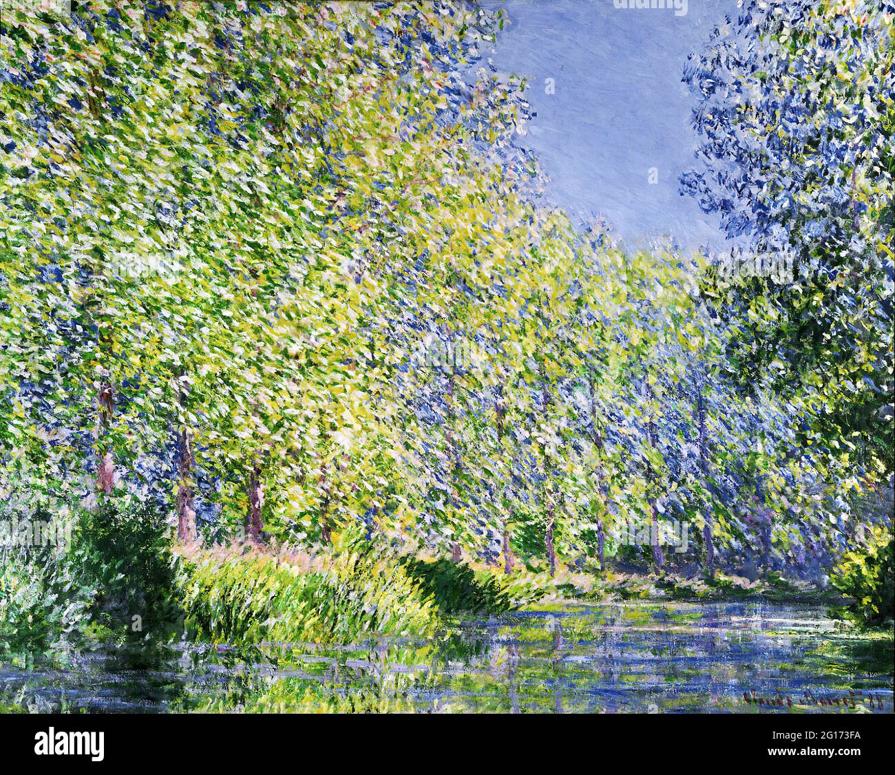 Claude Monet - Bend in the Epte River near Giverny Stock Photo - Alamy