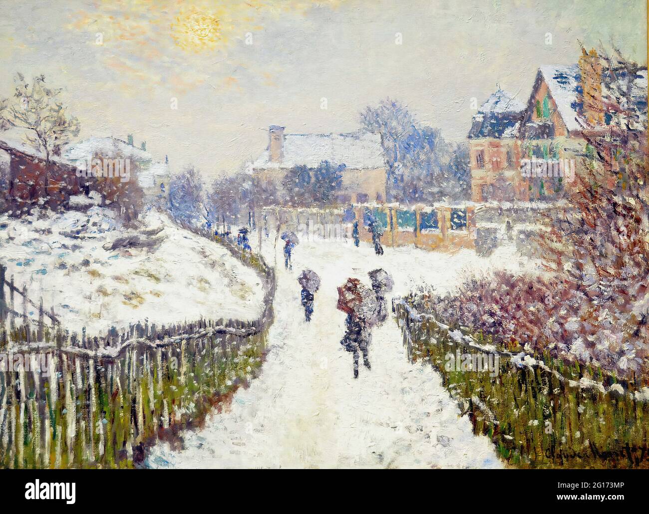 Claude Boulevard Saint Denis Argenteuil Winter 1875 Stock Photo