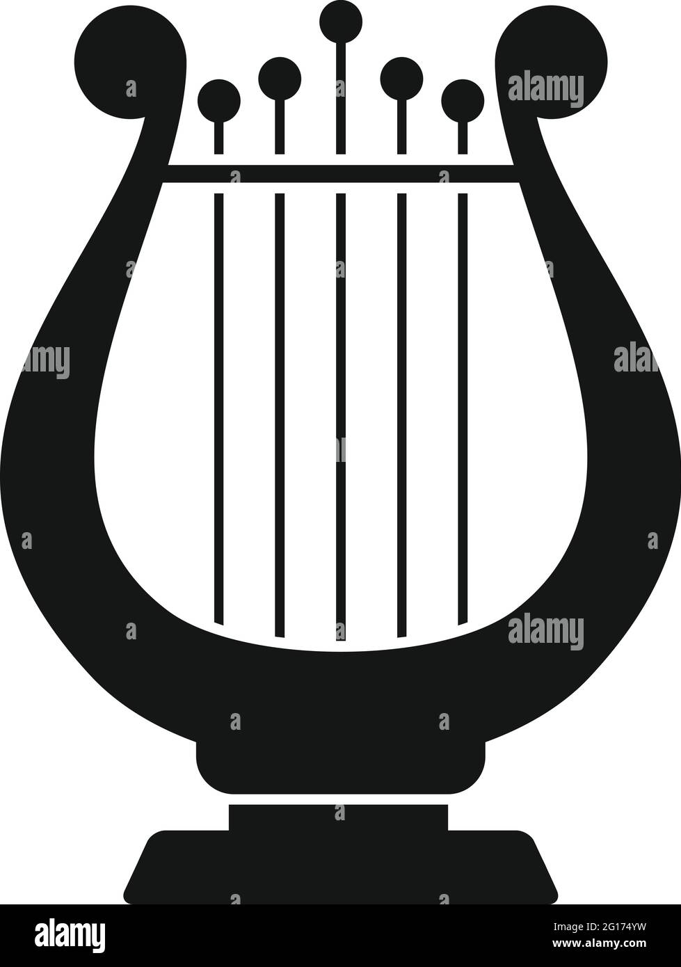 Harp concert icon, simple style Stock Vector Image & Art - Alamy