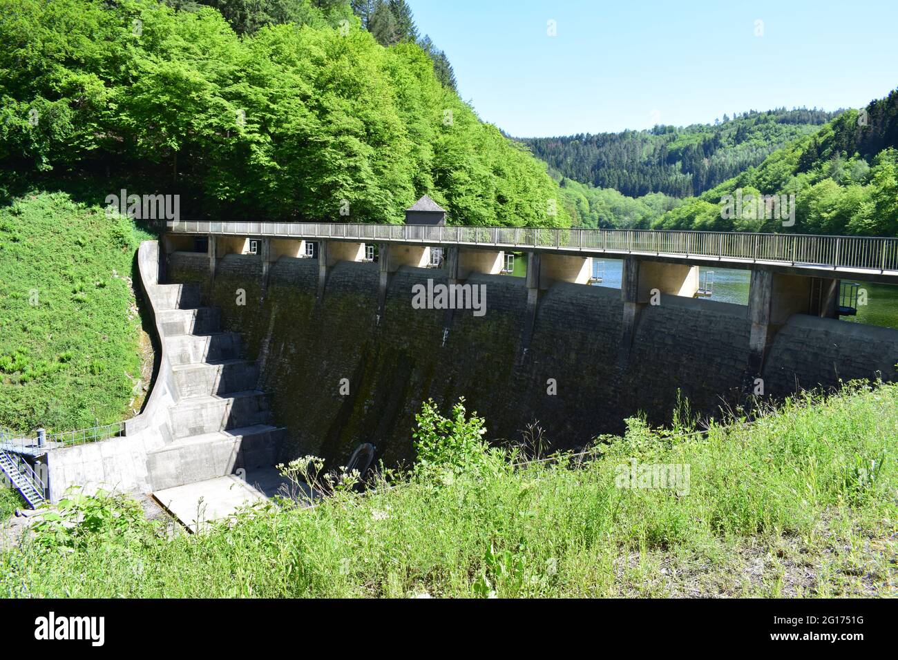 dam wall of Dhrontalsperre Stock Photo - Alamy