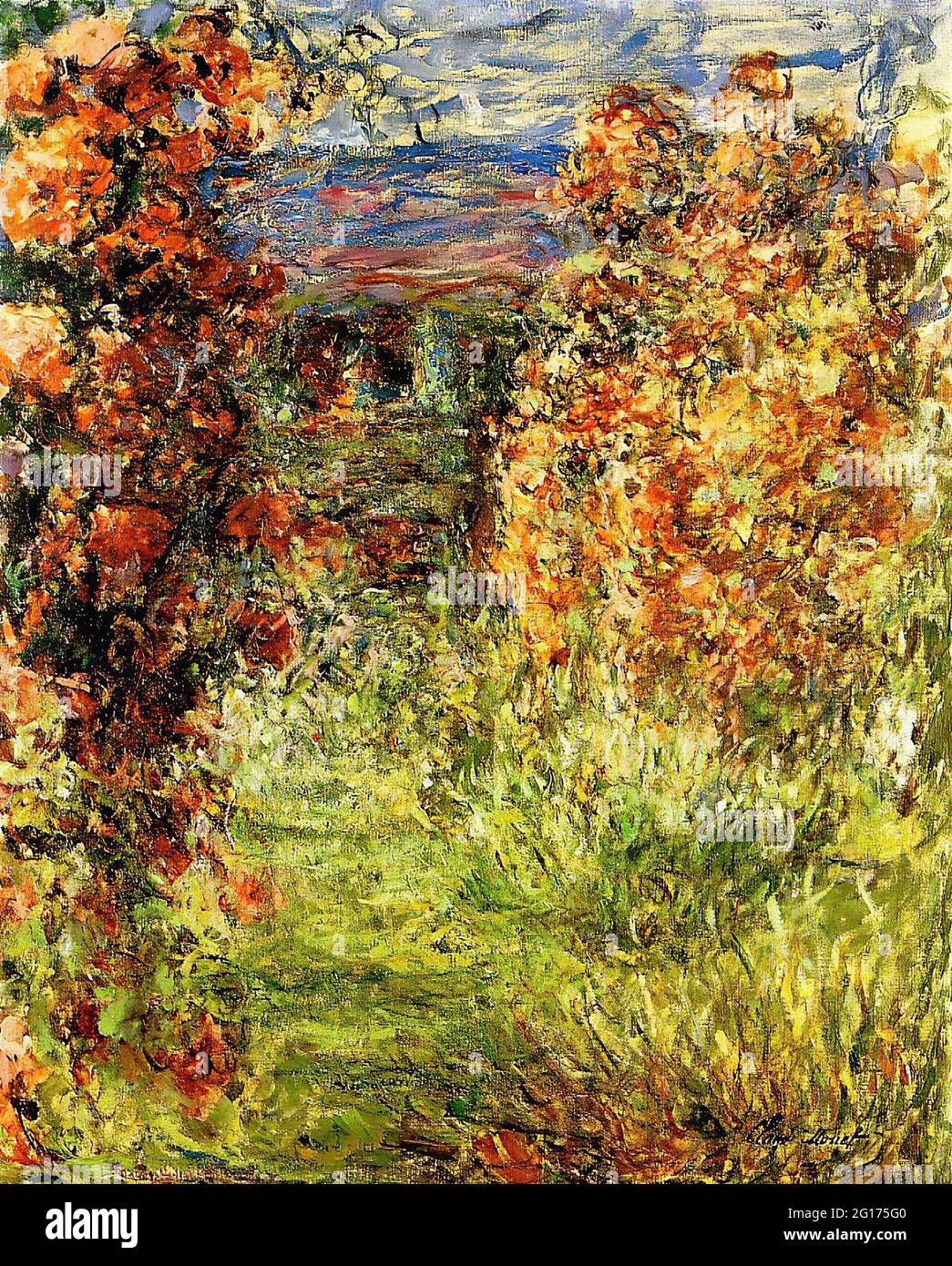 Claude Monet - House Among Roses 2 1925 Stock Photo - Alamy