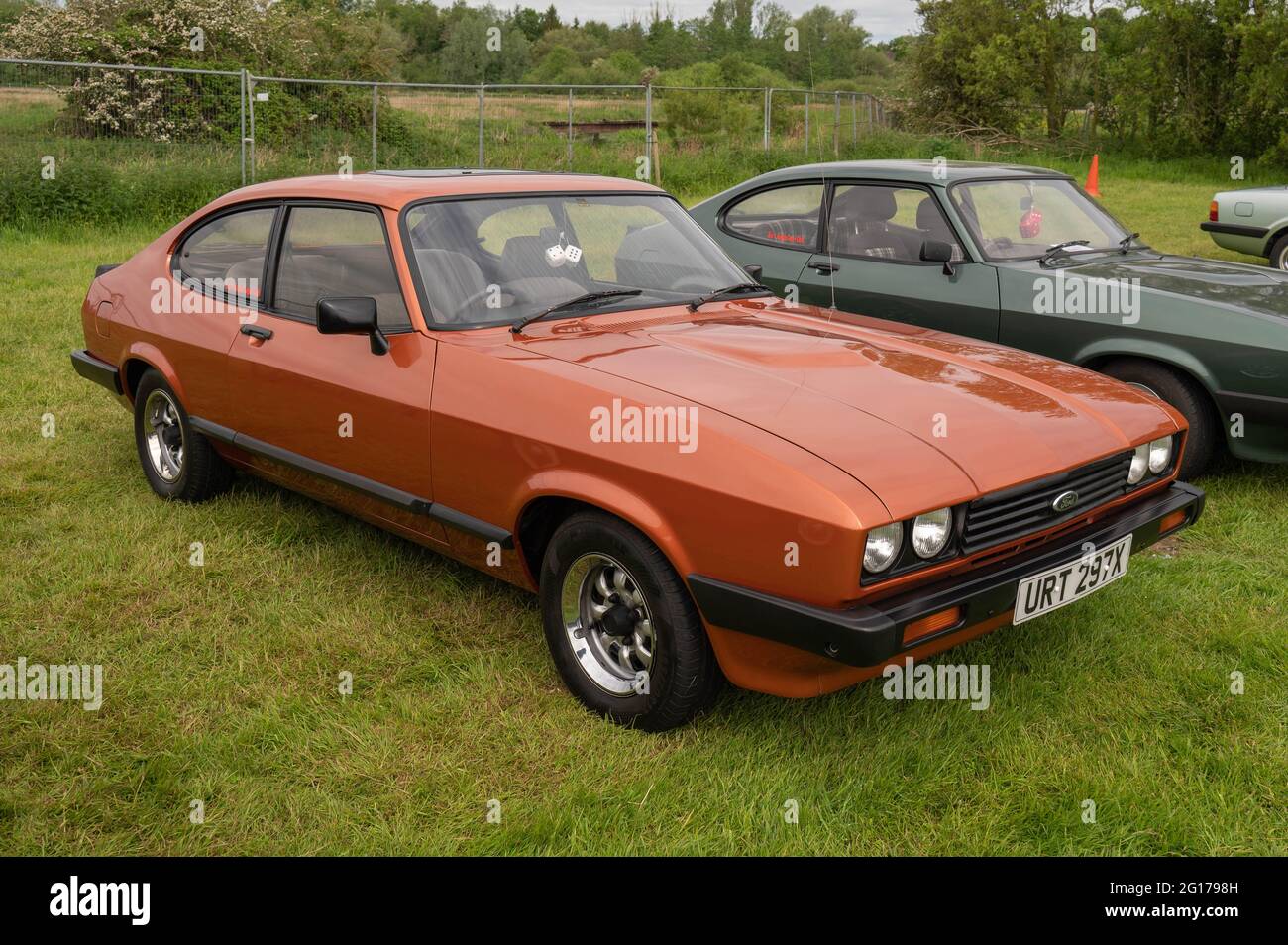 Ford Capri mark three at a classic car show in Norfolk Stock Photo