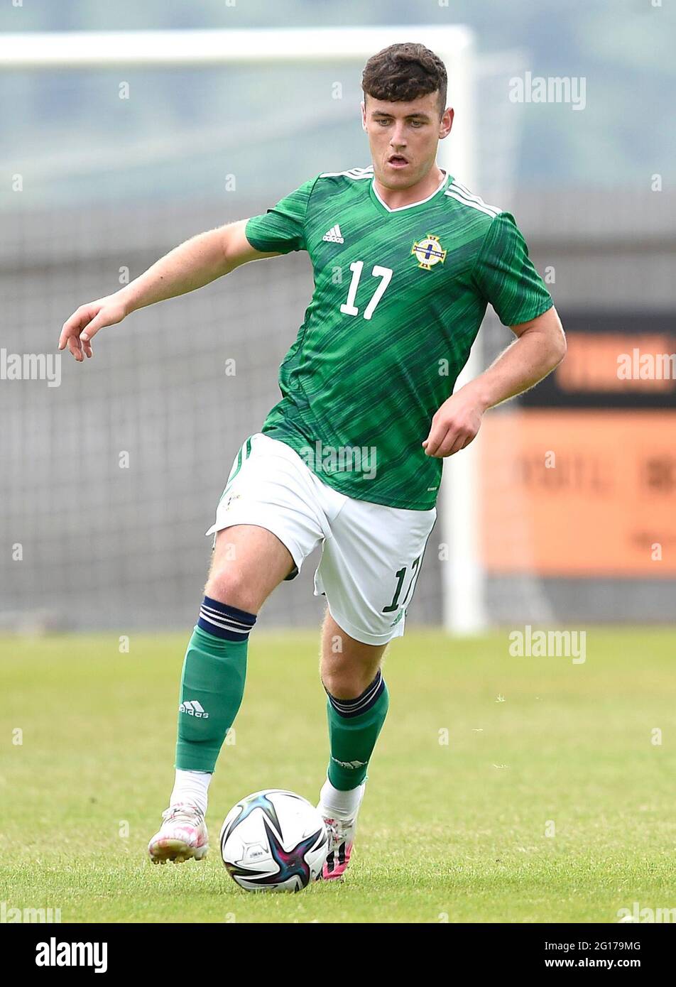 Northern Ireland's Oisin Smyth in action during the International