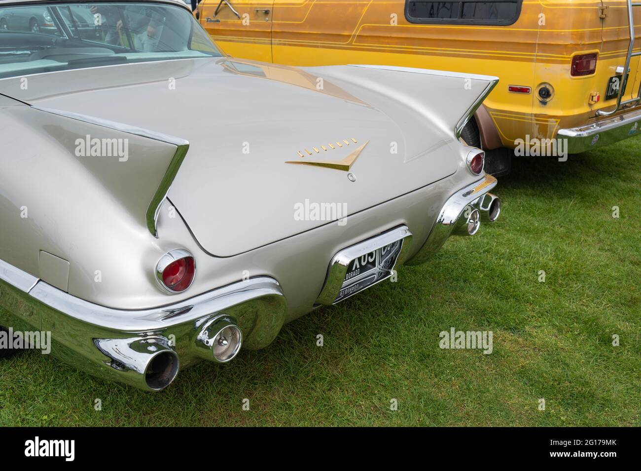 American Vehicle Cadillac Eldorado1957 at a classic car show Stock Photo