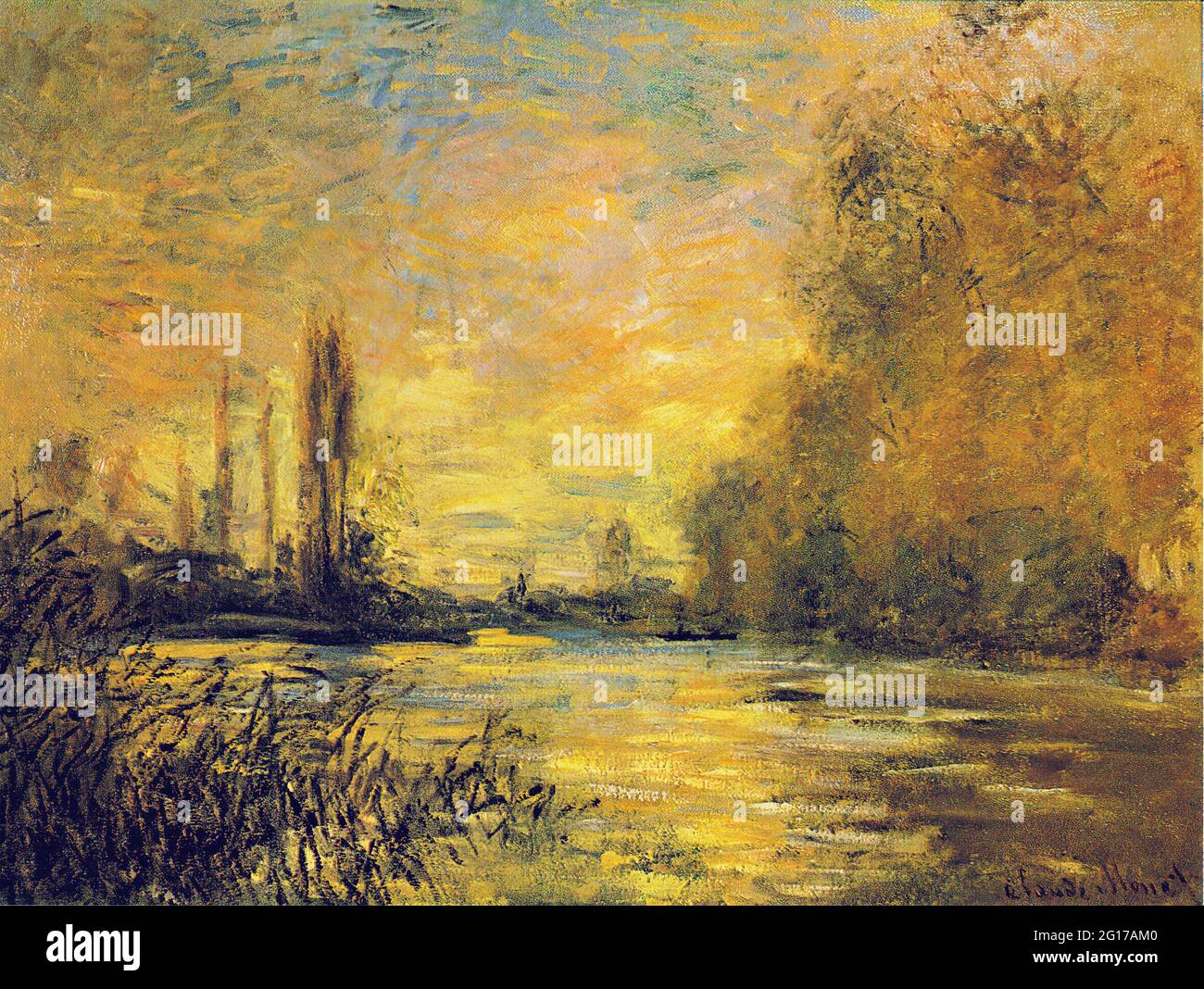 Claude monet the seine at argenteuil hi-res stock photography and ...