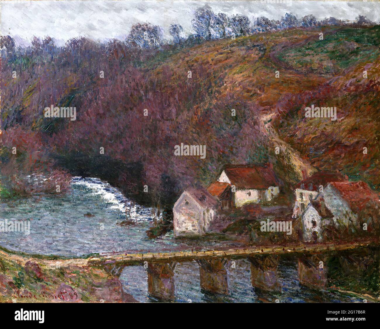 Claude Monet - the Grande Creuse at Pont De Vervy Stock Photo - Alamy