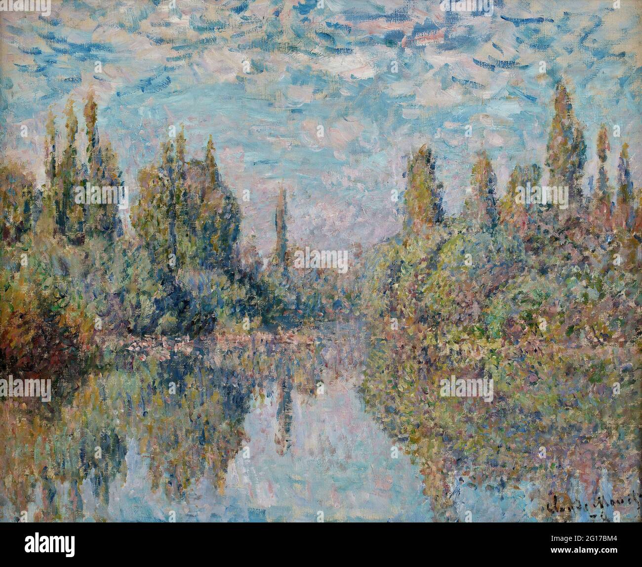 Claude Monet - the Seine at Vtheuil 02 Stock Photo - Alamy