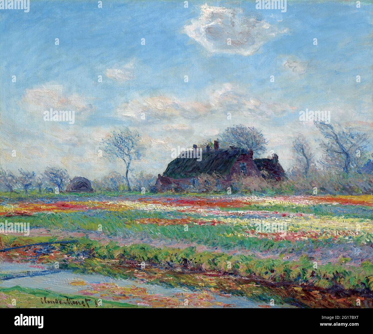 Claude monet tulip fields at sassenheim hi-res stock photography