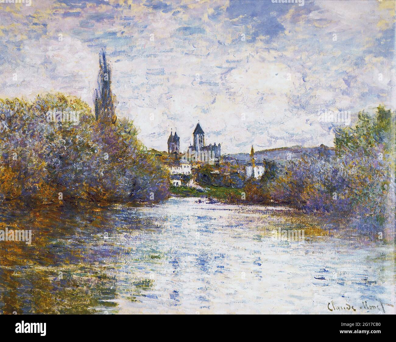 Claude Monet - Vetheuil Small Arm Seine 1880 Stock Photo - Alamy