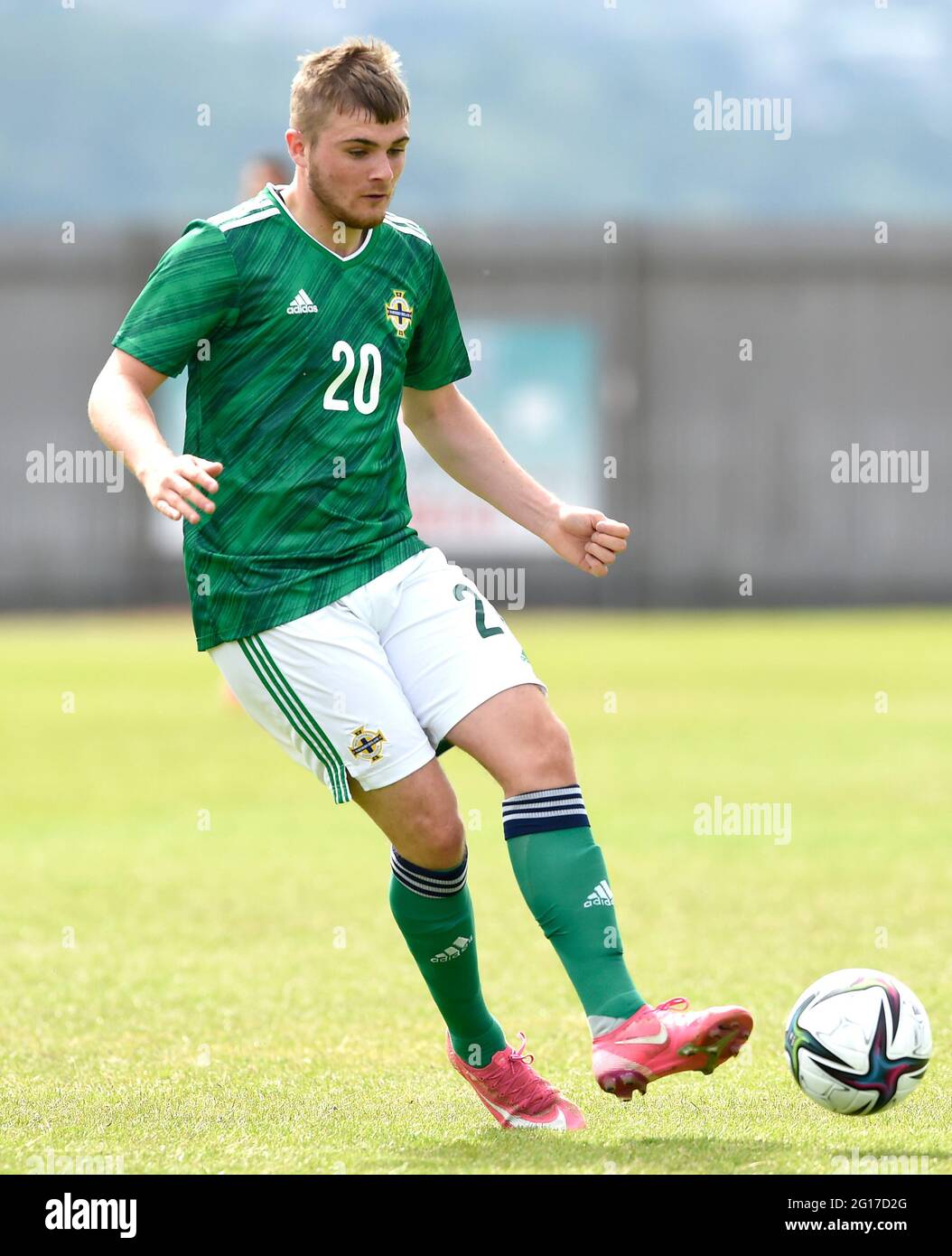 Northern Ireland's Ryan Waide in action during the International Friendly at C&G Systems Stadium, Dumbarton. Picture date: Saturday June 5, 2021. Stock Photo