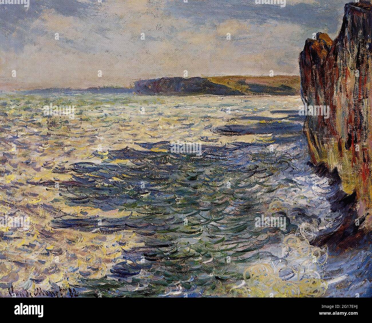 Monet rocks and waves painting hi-res stock photography and images - Alamy
