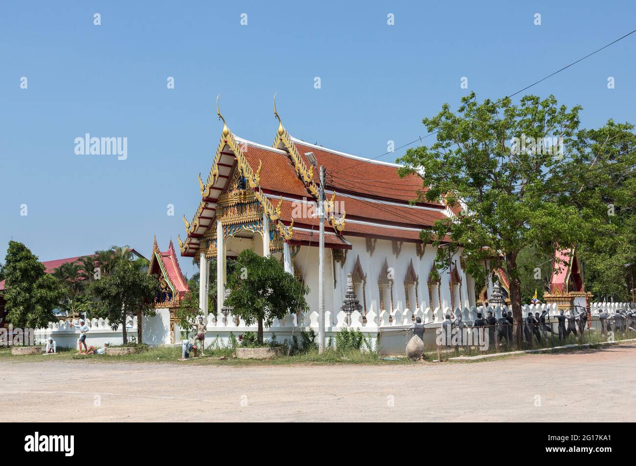 Wat Bang Kung temple, Thailand Stock Photo