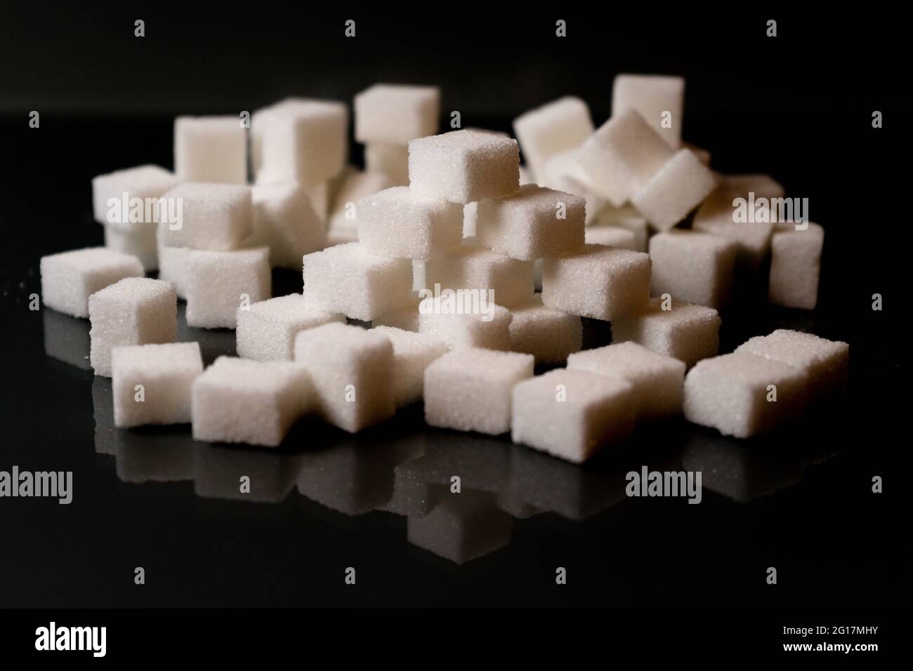 Sugar cubes in different arrangements and colored light. Arrows, Cubes ...