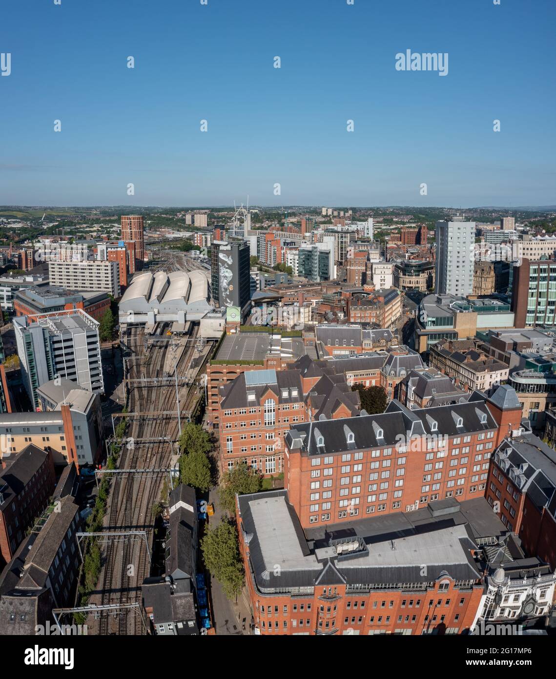 Bridgewater place and an Aerial view of Leeds City Centre from the