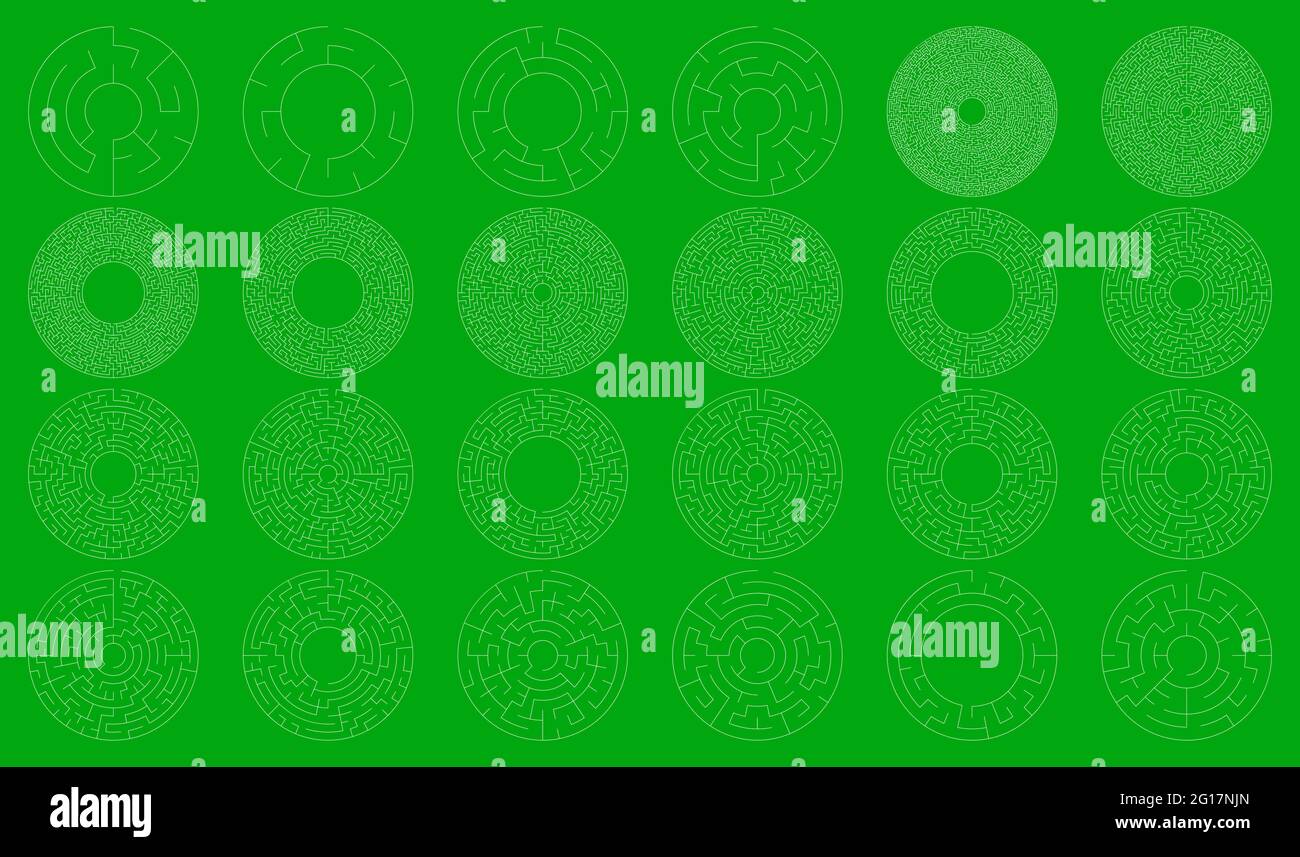 Solvable maze labyrinth vector ilustration – Stock vector illustration, Clip-art graphics Stock Vector