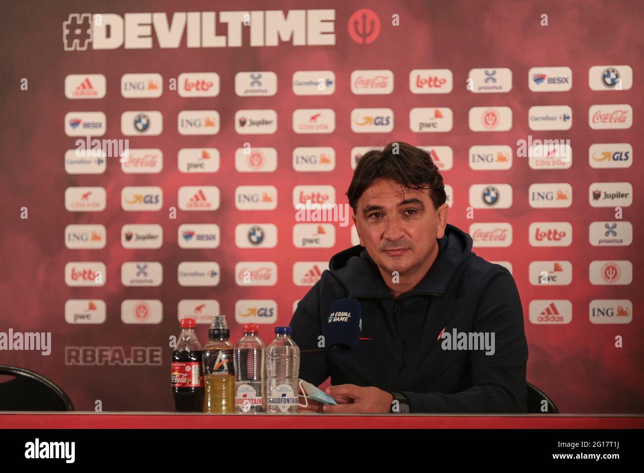 Croatia's head coach Zlatko Dalic pictured during a press conference of the national soccer team of Croatia, on Saturday 05 June 2021 in Brussels. Tom Stock Photo