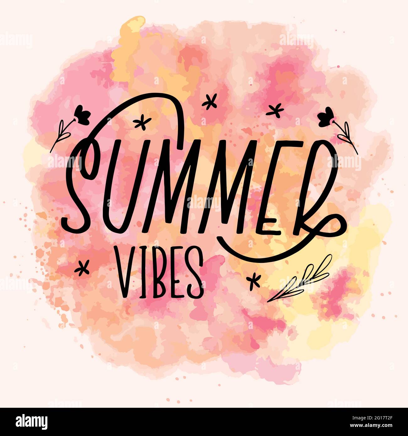 Hello card on pastel Stock Vector