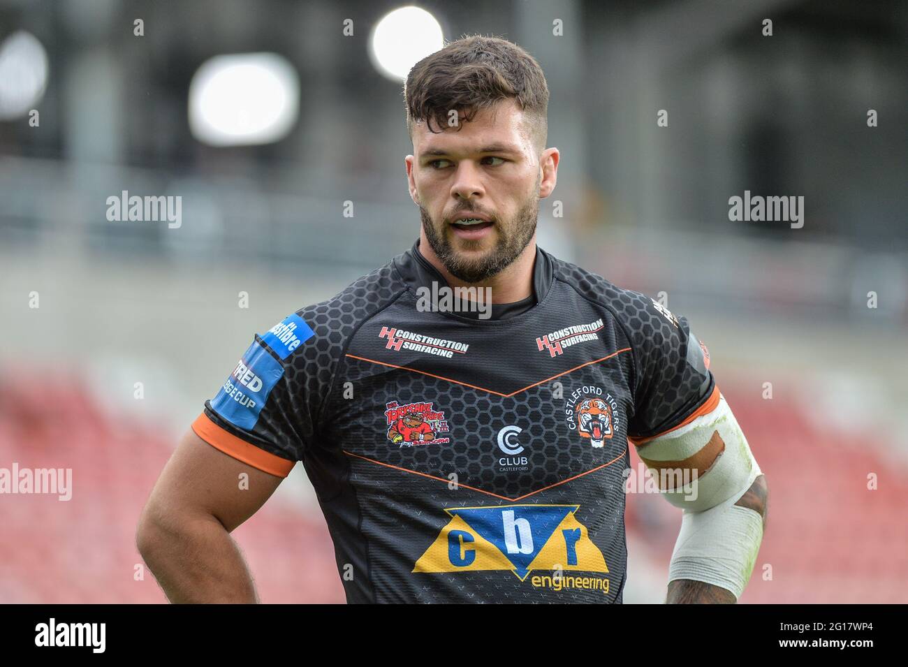 Leigh, England 5 June 2021 Alex Foster of Castleford Tigers during