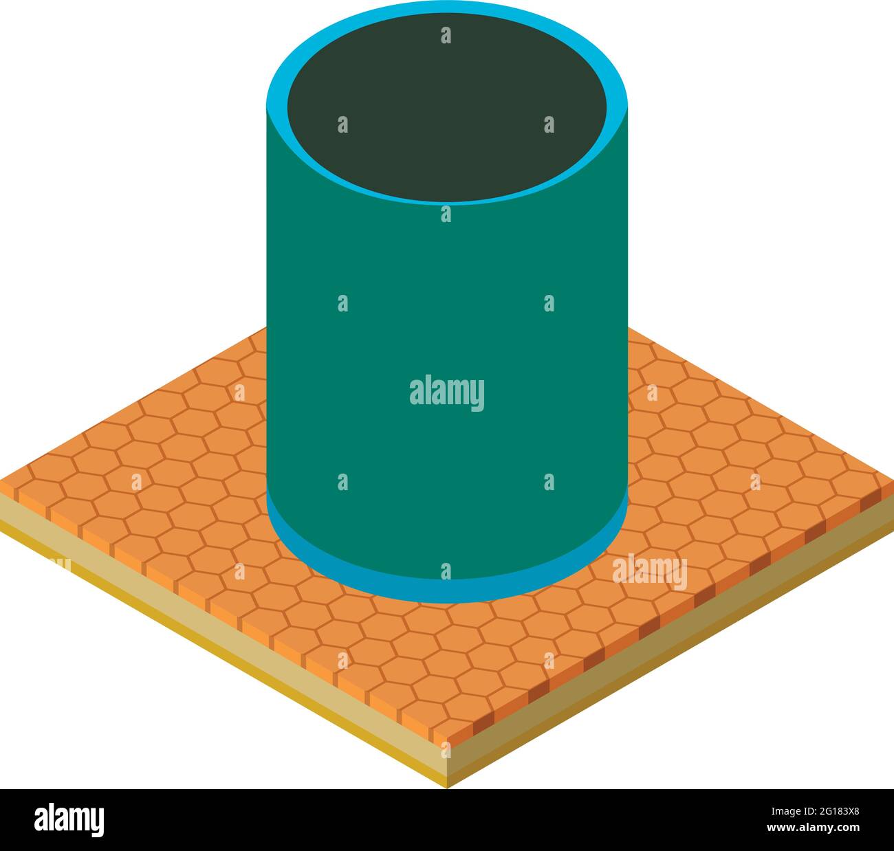 Trash can icon. Isometric illustration of trash can vector icon for web ...