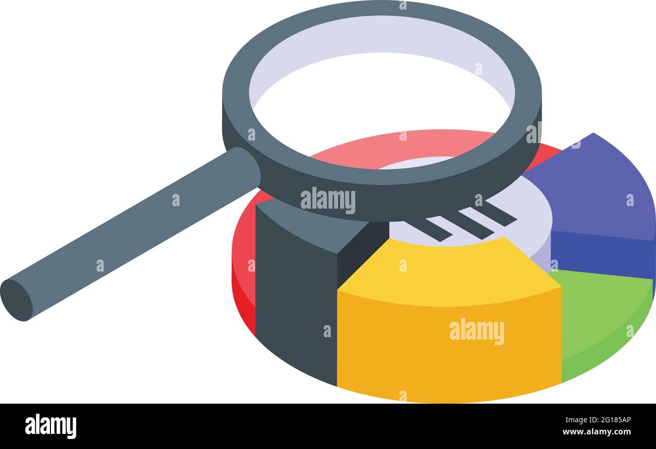 Ranking pie chart icon. Isometric of Ranking pie chart vector icon for ...