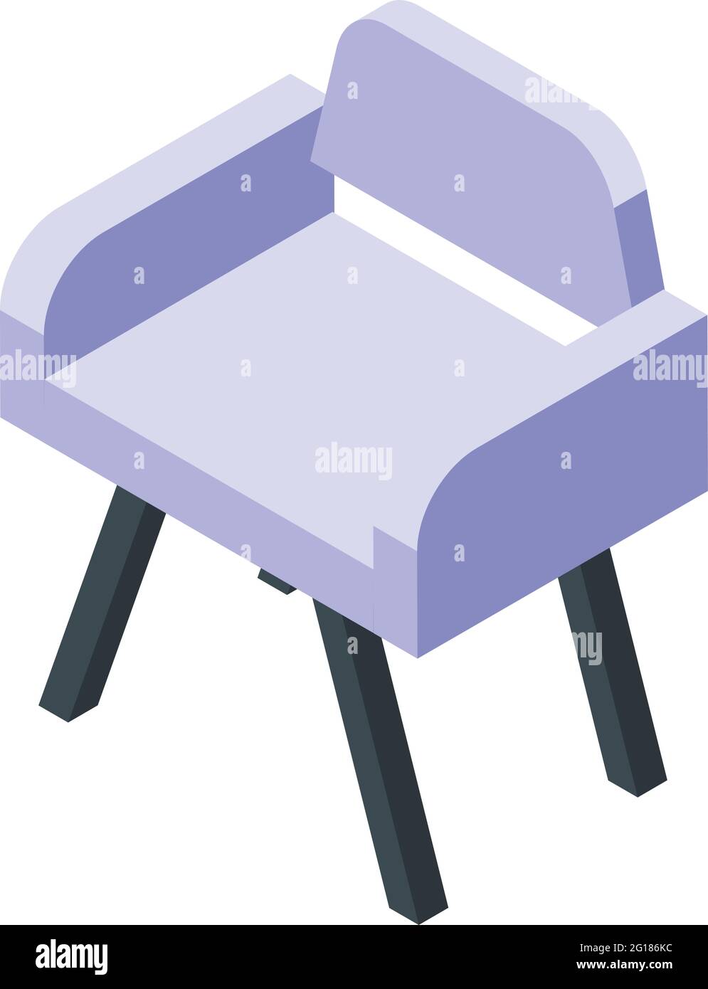 Textile armchair icon. Isometric of Textile armchair vector icon for ...